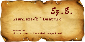 Szaniszló Beatrix névjegykártya