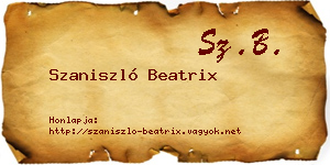Szaniszló Beatrix névjegykártya